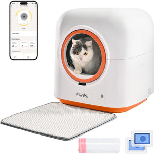60L Automatic Cat Litter Box, Smart App Control, Deodorizing, Infrared Sensor, Suitable For Multiple Cats