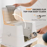 XL Stainless Steel Flip-Top Litter Box – Enclosed & Odor-Proof | Hovora - image 6