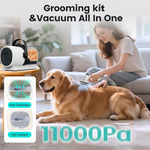 AIRROBO Ultra-Quiet Pet Grooming Vacuum – 11000Pa 7-in-1 Cat & Dog Grooming Kit, 2.5L Capacity, Perfect for Sensitive Pets - image 3