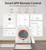 60L Automatic Cat Litter Box, Smart App Control, Deodorizing, Infrared Sensor, Suitable For Multiple Cats - image 3